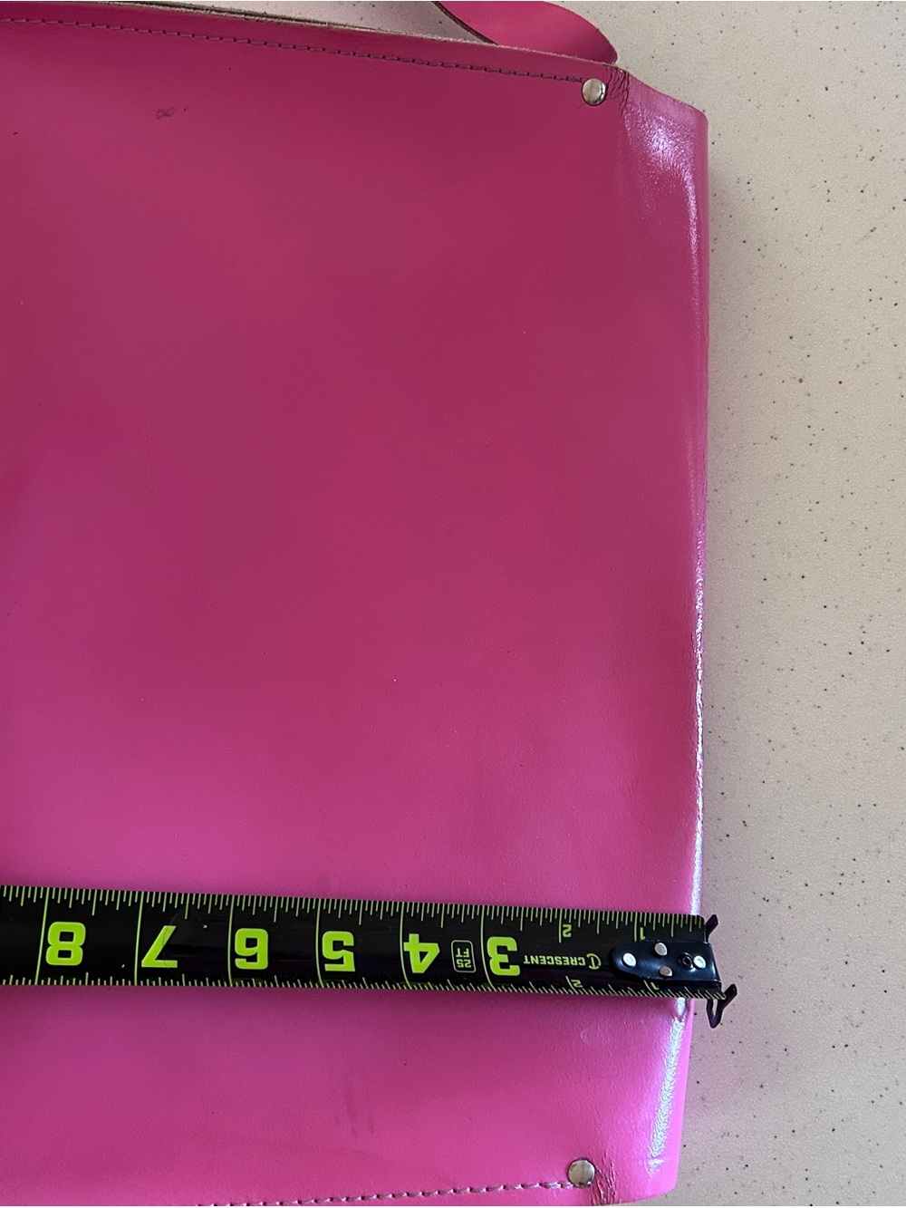 Pink Leather Cambridge Satchel Company Shoulder Bag - Women's Crossbody - Picture 8 of 10